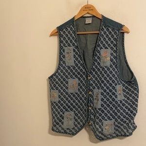 CASCADE BLUE BUTTON DOWN VEST SIZE XL